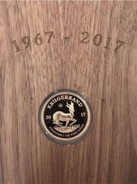 2017 1oz Krugerrand 50th Anniversary Book Set | Signed by Director of SA MINT & Author | Mintage: 50