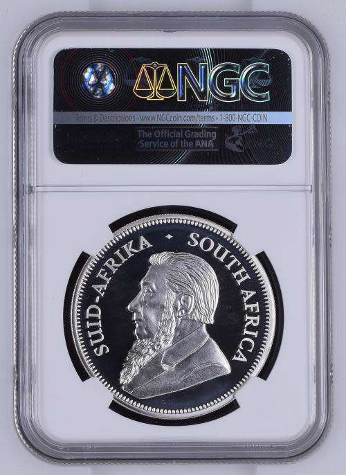 R1 START! | 2017 Krugerrand Silver 1oz | 50th Anniversary with Privy/Mint Mark | NGC PF70UC