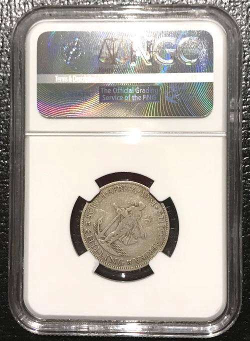 1931 Union of South Africa - Shilling (1/-) - NGC VG8 - RARE - LOW MINTAGE: 6603