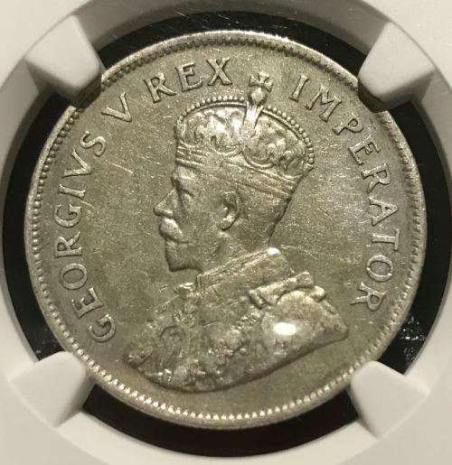 1931 Union of South Africa - Half Crown (2/6) - NGC VF30 - 3rd FINEST - LOW MINTAGE: 790