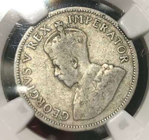 1931 Union of South Africa - Shilling (1/-) - NGC VG8 - RARE - LOW MINTAGE: 6603