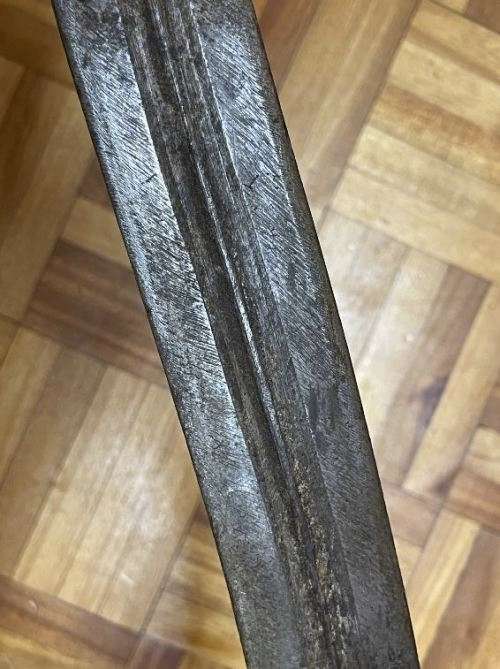 ETHIOPIAN SHOTEL | SWORD COMES WITH WOOD GRIP and LEATHER SCABBARD | FOR ...... ONLY!