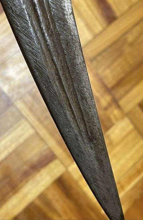 ETHIOPIAN SHOTEL | SWORD COMES WITH WOOD GRIP and LEATHER SCABBARD | FOR ...... ONLY!