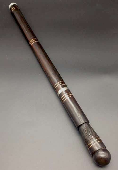 East African | Maasai Tribe`s | Vintage Carved Ebony Wooden Hidden Dagger