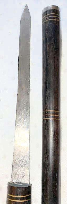 East African | Maasai Tribe`s | Vintage Carved Ebony Wooden Hidden Dagger