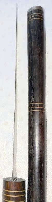 East African | Maasai Tribe`s | Vintage Carved Ebony Wooden Hidden Dagger