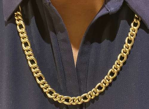 DESIGNER GOLD 9KT ITALY CENERE BANGLE NECKLACE | 72 GRAMS | EXTREMELY ELEGANT & BEAUTIFUL