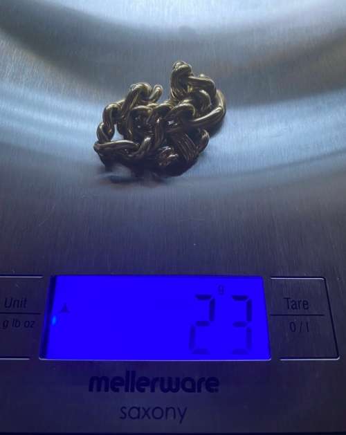 DESIGNER GOLD 9KT ITALY CENERE BANGLE NECKLACE | 72 GRAMS | EXTREMELY ELEGANT & BEAUTIFUL