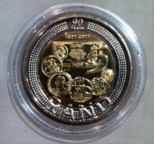 2011 SARB 90th Anniversary R5 - UNC Coins In Protective Capsules Ready to Preserve