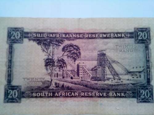 South Africa R20 note 1962-1965 (G Rissik)