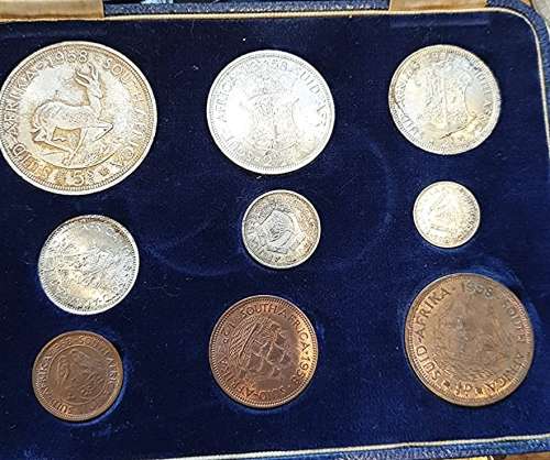 1958 South African  Short Coin Set