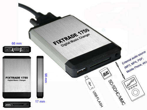 VW POLO -JETTA - USB -Fixtrade 1750 Digital  Music Changer  -YT-M04     Plug & Play