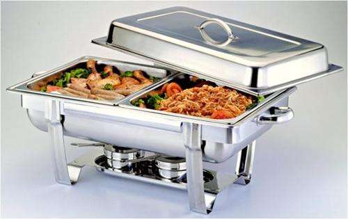 ***** ONE LID Chafing Dish With TWO  Inner Tray Stunning Stainless Steel*****