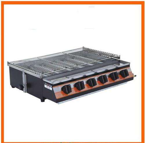Luxury Stainless Steel Six-head Environmental BBQ Roaster (Gas) Primer Grill (Commercial & Home)