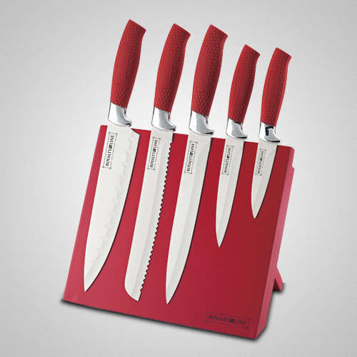 5 Piece Non-Stick Coating Knife Set with Magnetic Stand RL-MAG5R / RL-MAG5U / RL-MAG5K