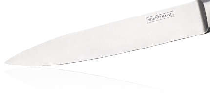 Royalty Line 8-Piece Stainless Steel Knife Set With Rotating Stand - Black