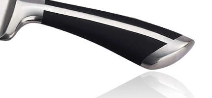 Royalty Line 8-Piece Stainless Steel Knife Set With Rotating Stand - Black