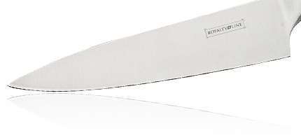 Royalty Line 8-Piece Stainless Steel Knife Set With Rotating Stand - Black