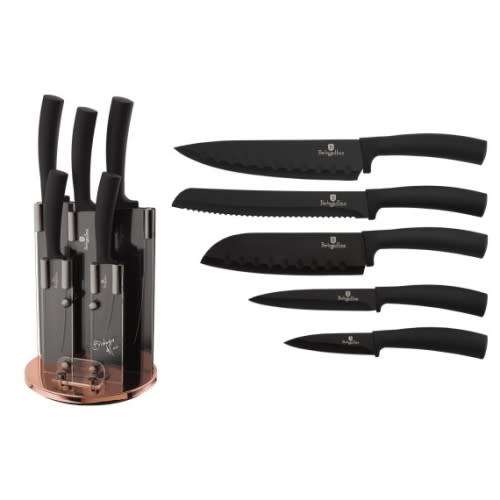 **Berlinger Haus 6 knives made of stainless steel ,Metallic Line Rosegold Edition