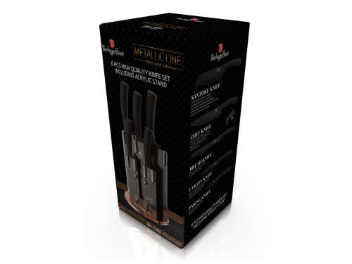 **Berlinger Haus 6 knives made of stainless steel ,Metallic Line Rosegold Edition