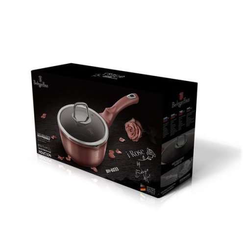 Berlinger Haus 16cm Marble Coating Sauce Pan with Lid BH-6033- i-Rose Edition (READ THE DESCRIPTION)