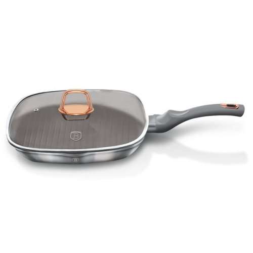 BerlingerHaus 28cm Marble Coating GrillPan with Lid BH-6005- Moonlight Edition(READ THE DESCRIPTION)