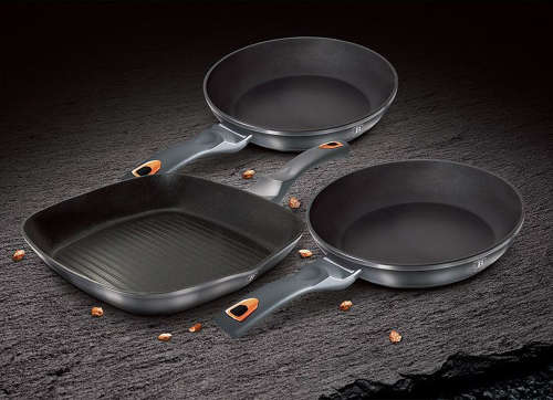 Berlinger Haus 3-Piece Marble Coating Fry & Grill Pan Set - Moonligh, BH-6018 (READ THE DESCRIPTION)