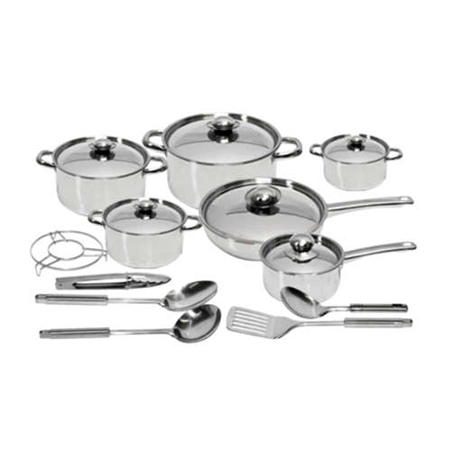 18 Piece Dolphin Stainless Steel Cookware Set (READ THE DESCRIPTION)