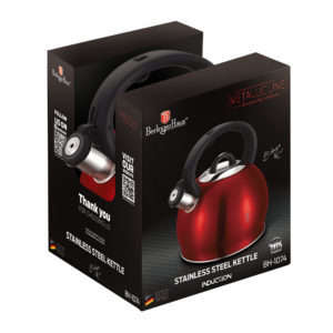 Berlinger Haus Metallicline 'Burgundy Edition' Stainless Steel Kettle (READ DESCRIPTION)