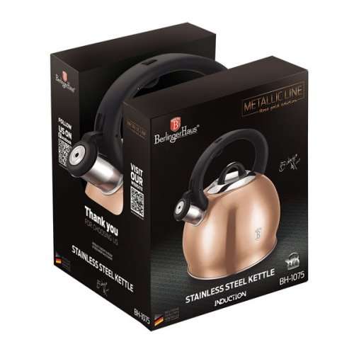 Berlinger Haus Mettalic Line 'Rose Gold Edition' Stainless Steel 3L Kettle (READ DESCRIPTION)