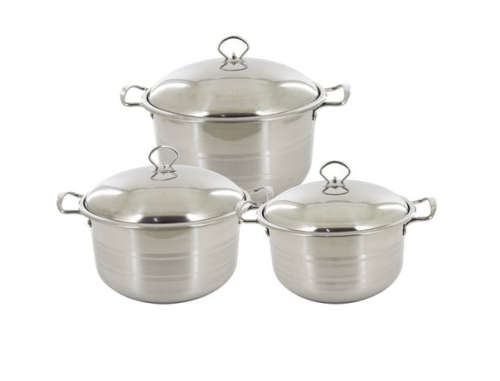 6 Piece 'Dolphin' Stainless Steel High Quality Cookware (READ THE DESCRIPTION)
