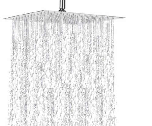 Stainless Steel Rainfall Shower Head (Square) - 20cm / 8 Inch 9 (READ THE DESCRIPTION)