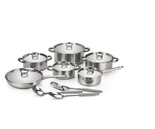 15 Piece Heavy Bottom Stainless Steel Cookware Set (READ THE DESCRIPTION)