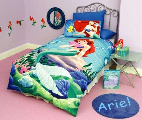 BARBIE DISNEY ORGANZA CORAL PRINCESS SINGLE SIZE DUVET SET