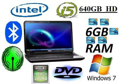 ****BRAND NEW DELL*** LATEST INTEL CORE i5-450M***6GB RAM**640GB HDD**WEBCAM***WIN 7**
