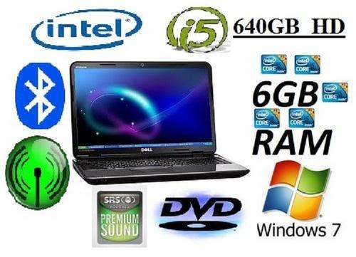 ****BRAND NEW DELL*** LATEST INTEL CORE i5-450M***6GB RAM**640GB HDD**WEBCAM***WIN 7**