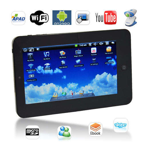 **BRAND NEW** 7" GOOGLE ANDROID 2.3**4GB*TABLET PC**CAMERA**WIFI***NEXT DAY DELIVERY*