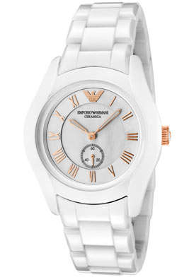 Emporio Armani Watch Women's White Ceramic Bracelet AR1418
