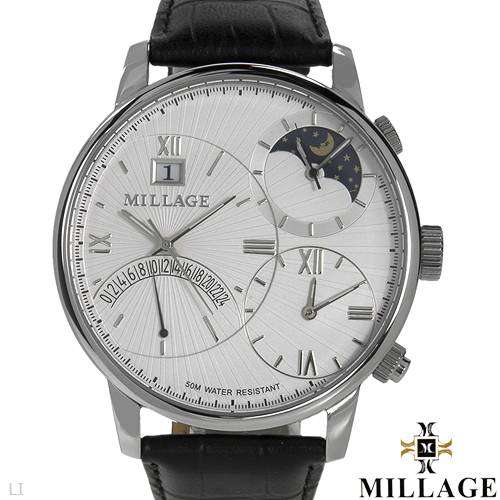 *** Brand New **** MILLAGE BLACK COLOUR Leather Men's Watch ** CERTIFICATE OF AUTHENTICITY****