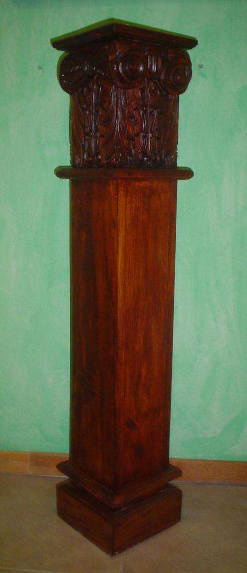 Handcarved Wooden Pedestal (1.2m) - NEW!