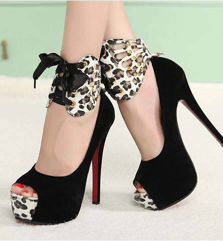 lady's High-heeled shoes, pu shoes high heel shoes