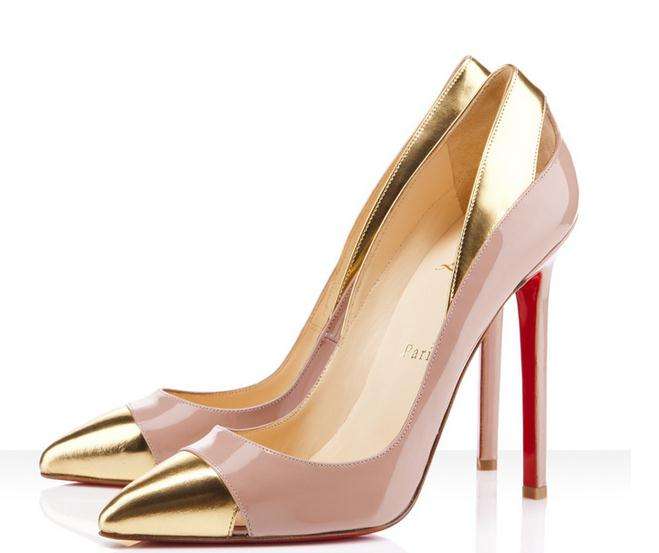 2013 New  lady's shoes , genuine leather shoes ,C L  rivets high heel shoes