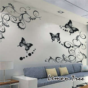 Beautiful  Home decor wall stickers pvc - Butterfly Fantasy(Small ) - - cheap and convenient