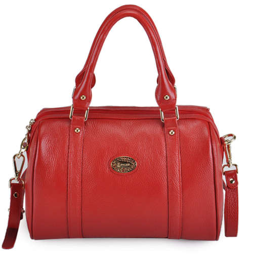 FOXER  FASHION LEISURE WOMAN'S  LEATHER HANDBAG  MINT SERIE  RED