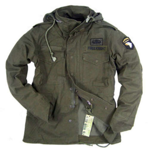 Army fan/The 101 airborne division/M 65  jacket  with  inner lining