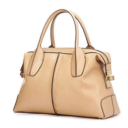 Langmei   cow  leather handbags / Apricot