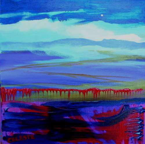 Colours - An original Abstract Landscape by Celeste Fourie-Wiid