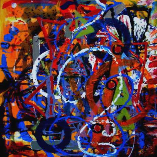 ODE - AN ORIGINAL ABSTRACT PAINTING BY CELESTE FOURIE-WIID