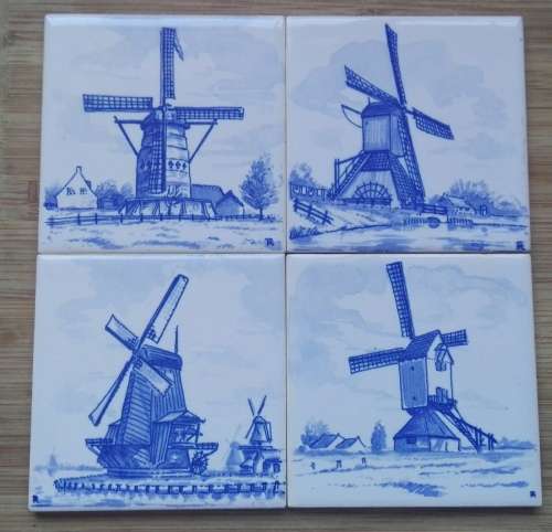 Four DELFT Tiles