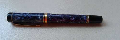 Vintage Parker Duofold Fountain Pen, Blue Marble